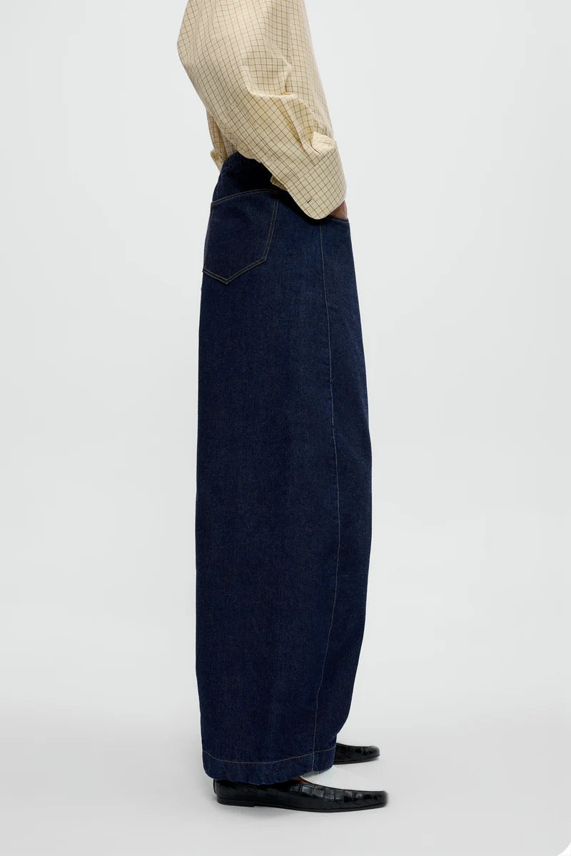 CORDERA - Curved baggy jeans blue