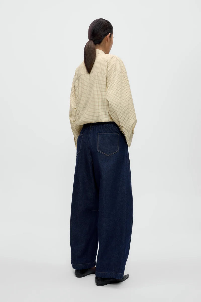 CORDERA - Curved baggy jeans blue