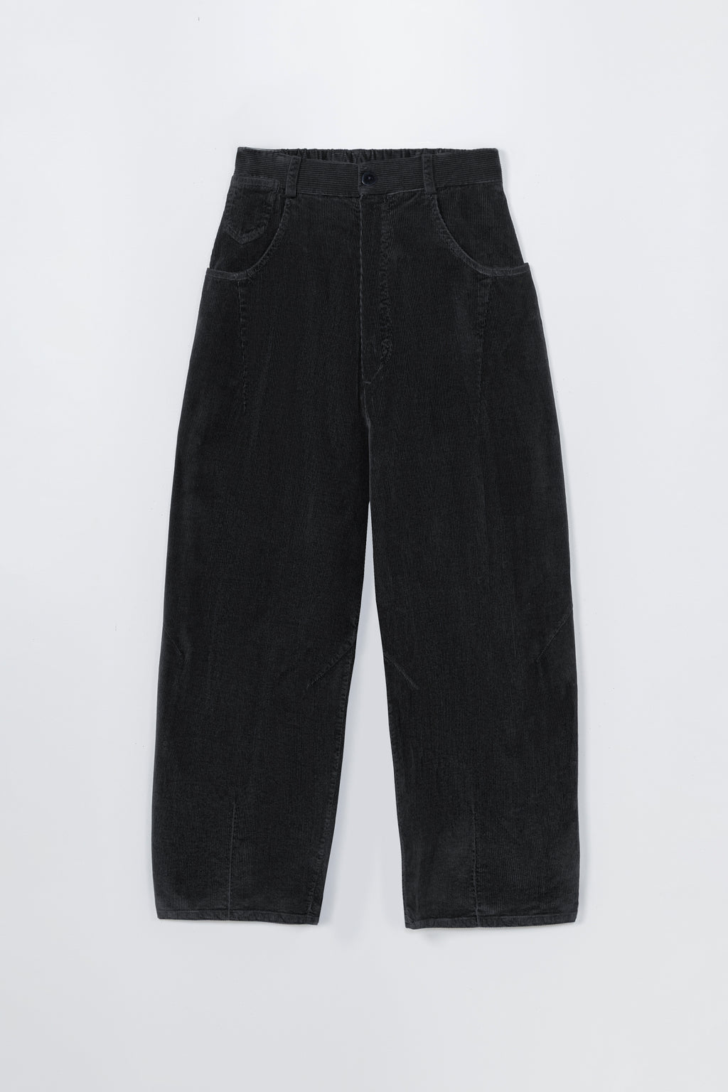CORDERA - Corduroy baggy pants dusty blue