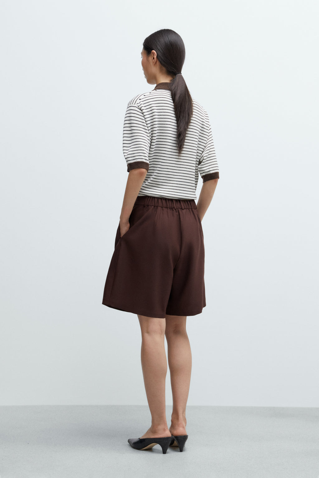 CORDERA - Merino wool striped polo