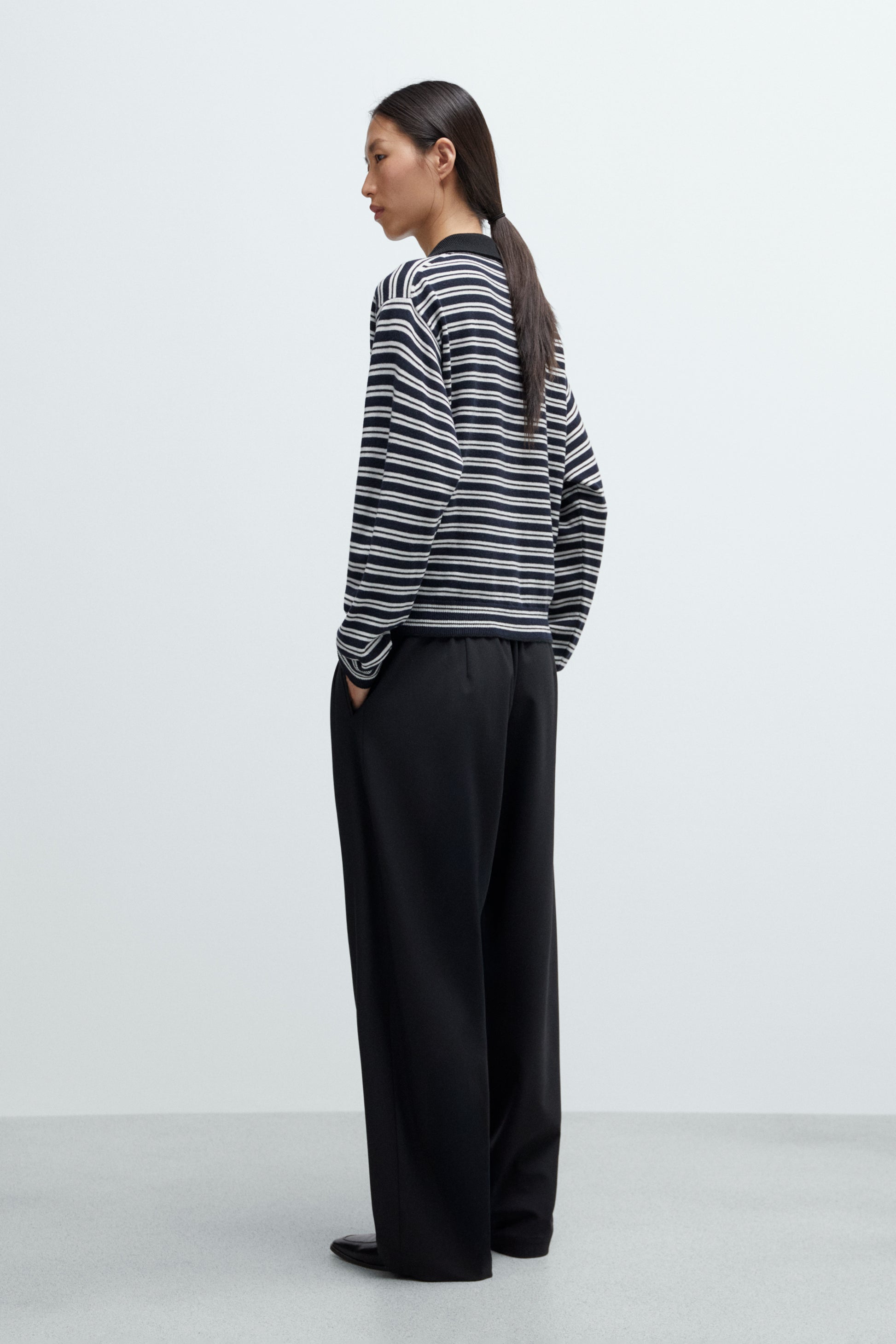 CORDERA - Merino wool striped cardigan