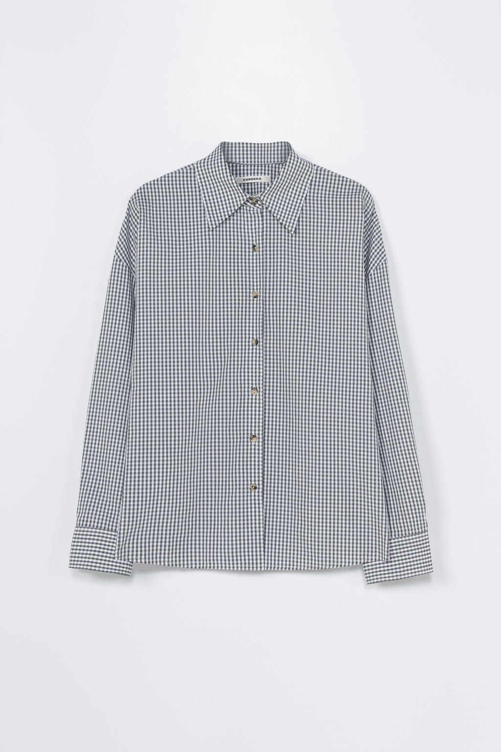 CORDERA - Oversized shirt vichy grey