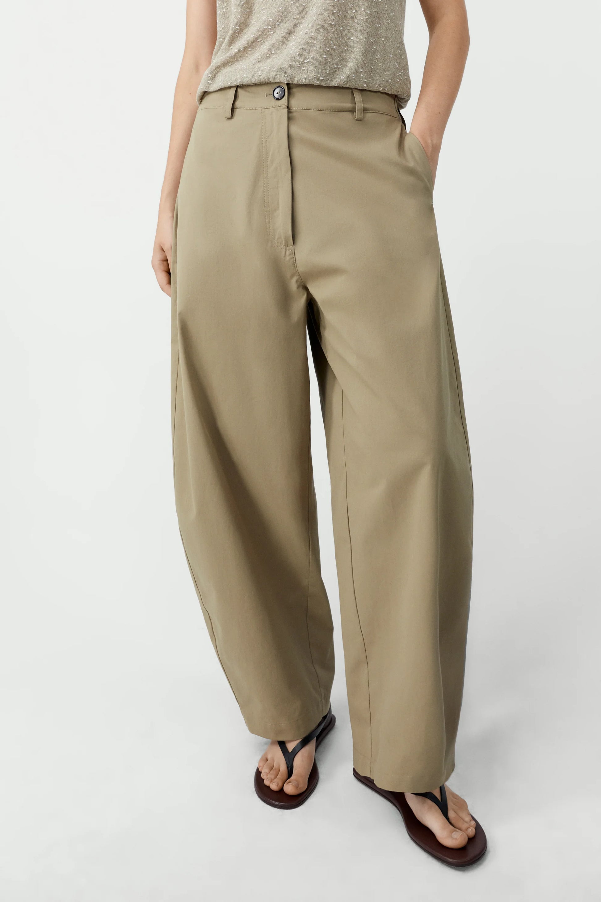 CORDERA - cotton curved pants