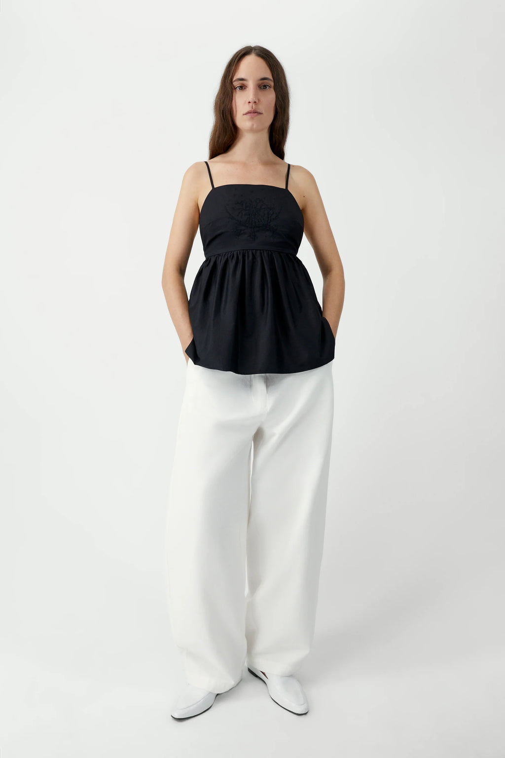 CORDERA - Cotton embroided top