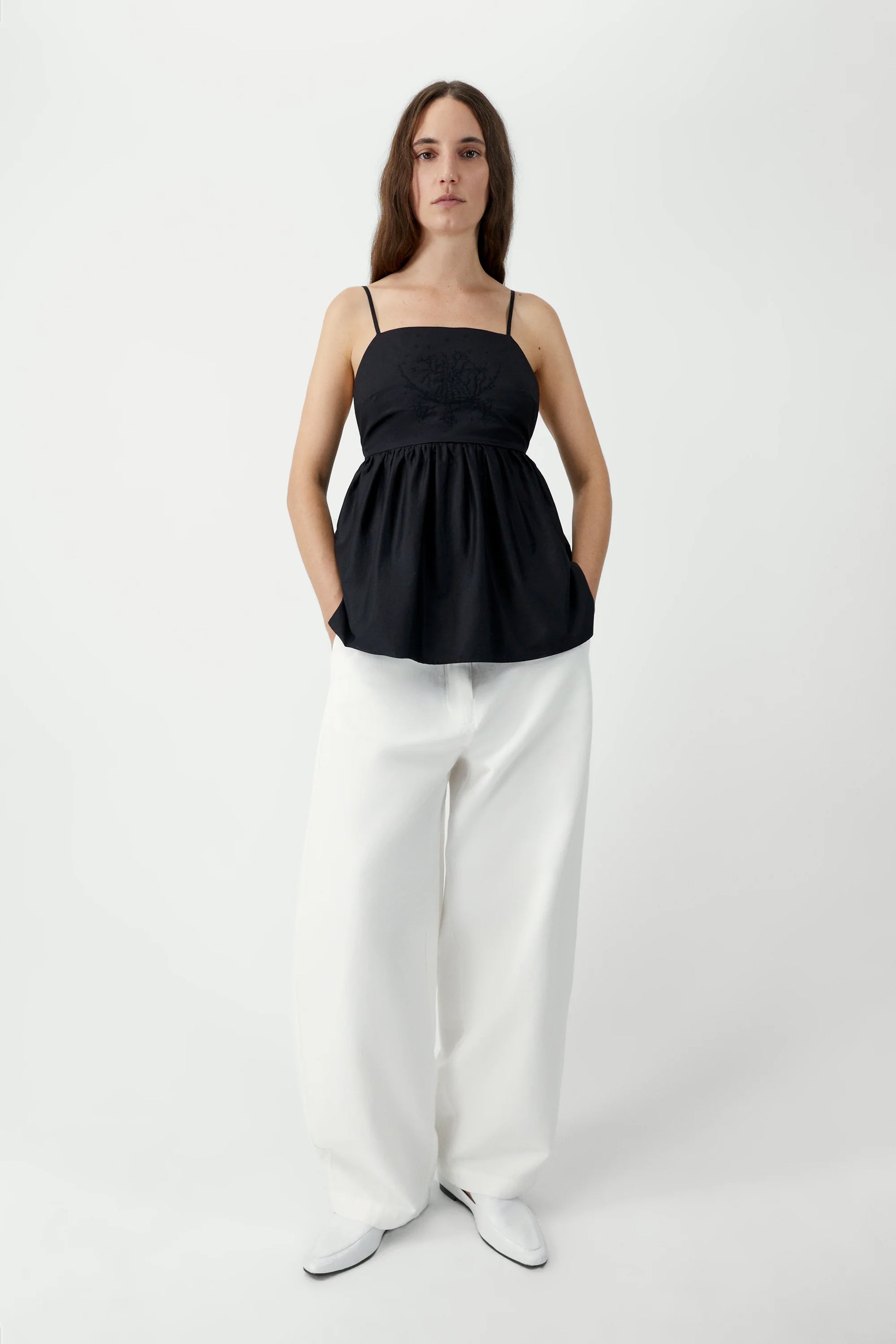 CORDERA - Cotton embroided top
