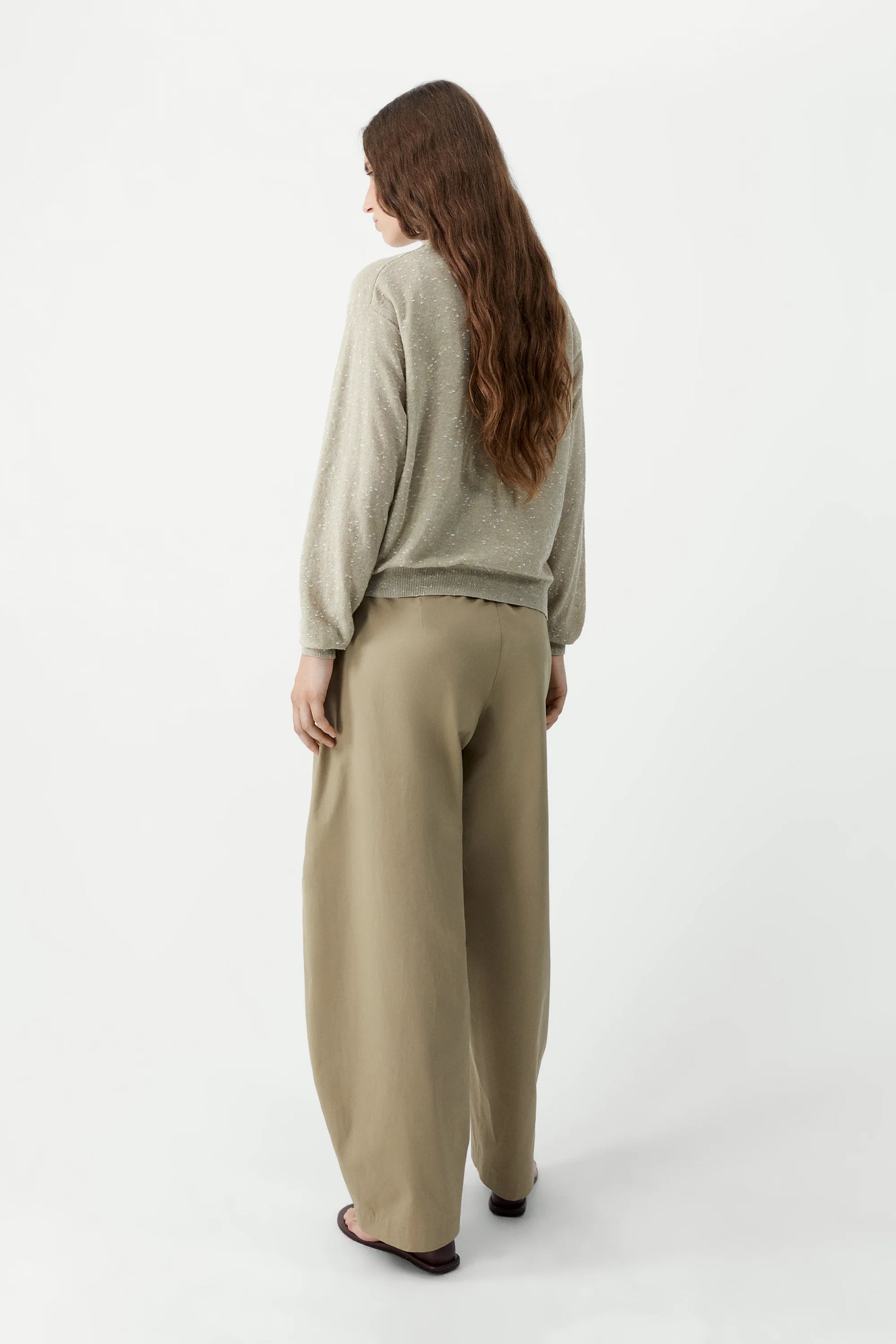 CORDERA - Linen and cotton flecked cardigan