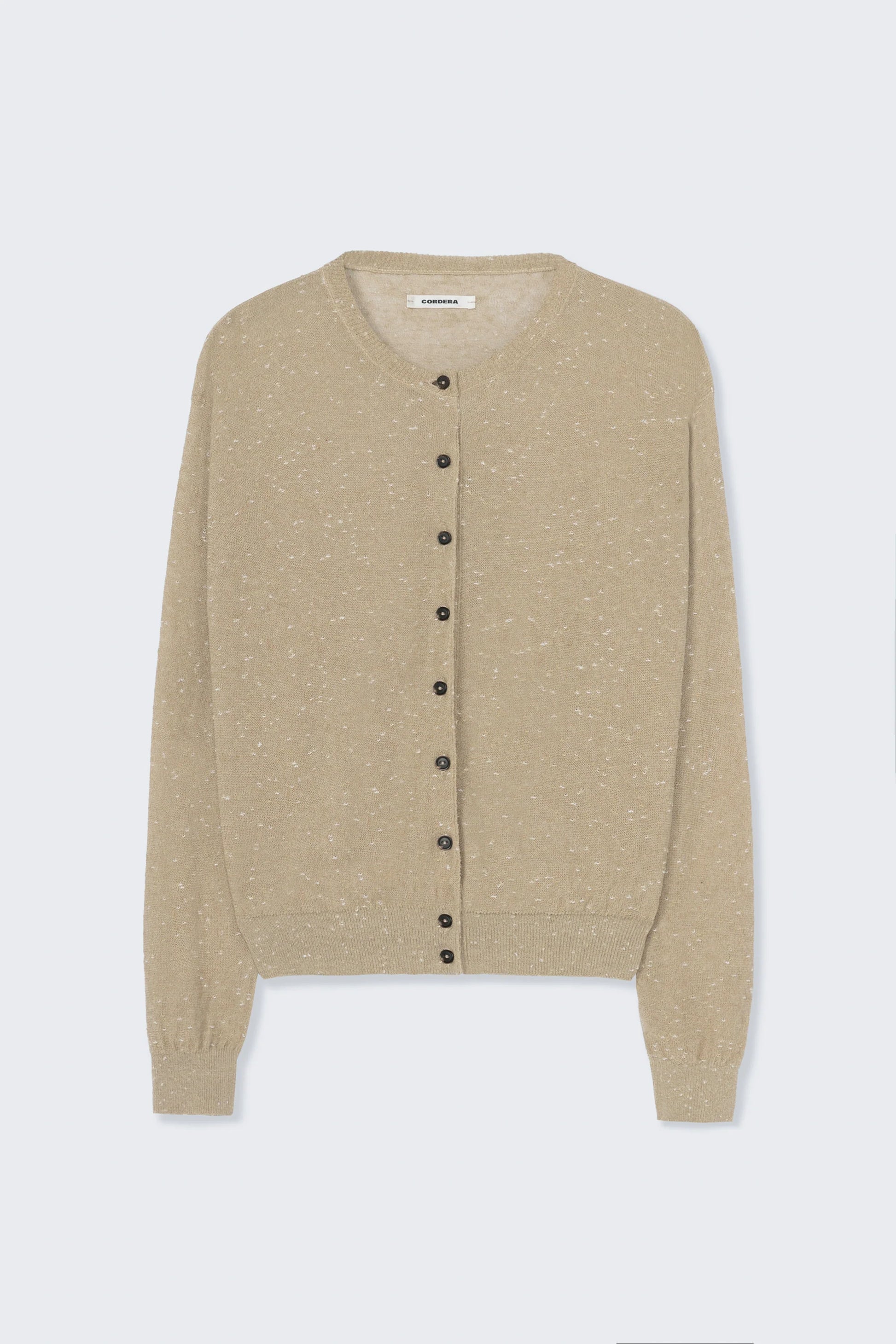 CORDERA - Linen and cotton flecked cardigan