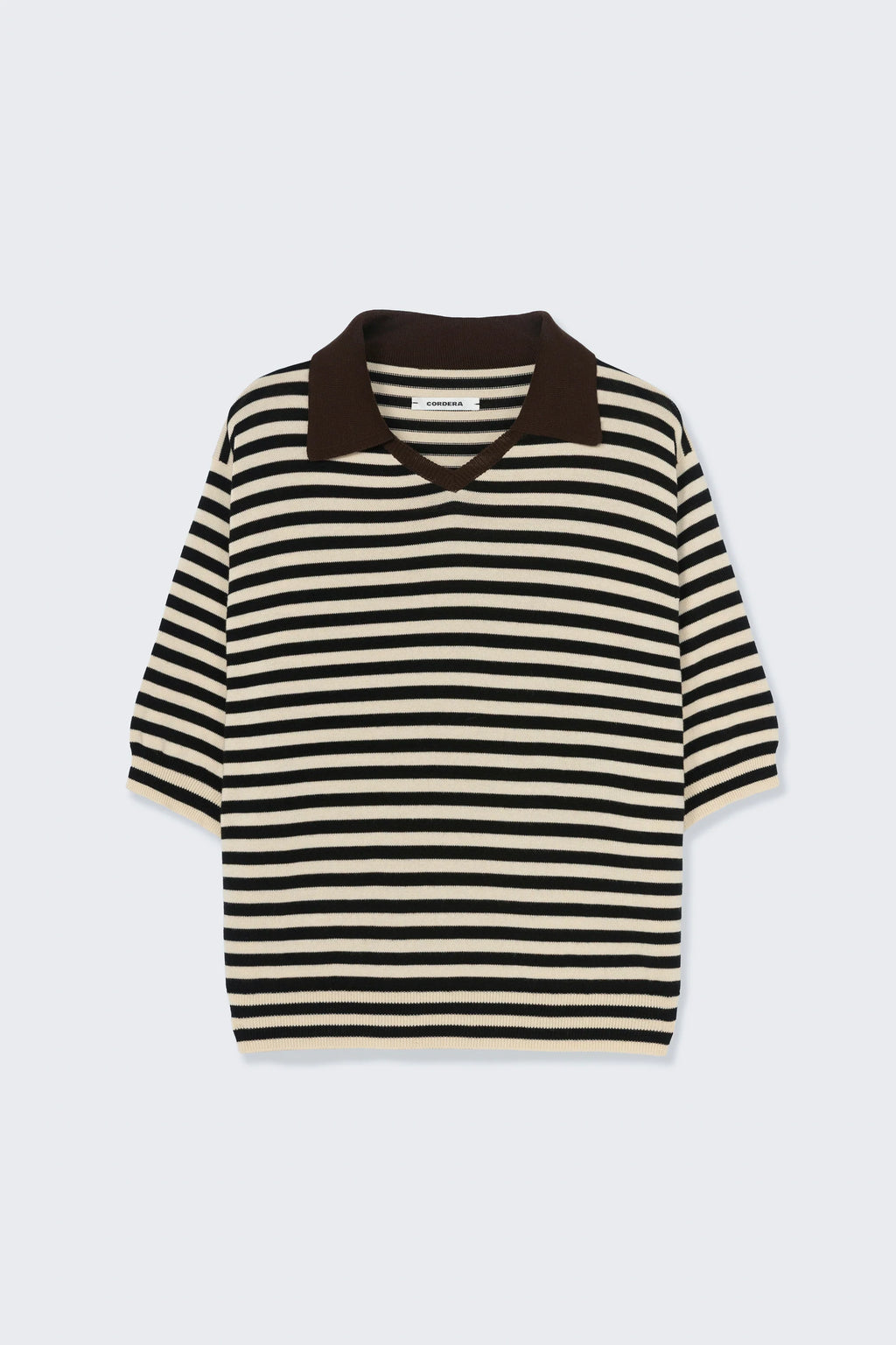 CORDERA - Organic cotton v-neck polo