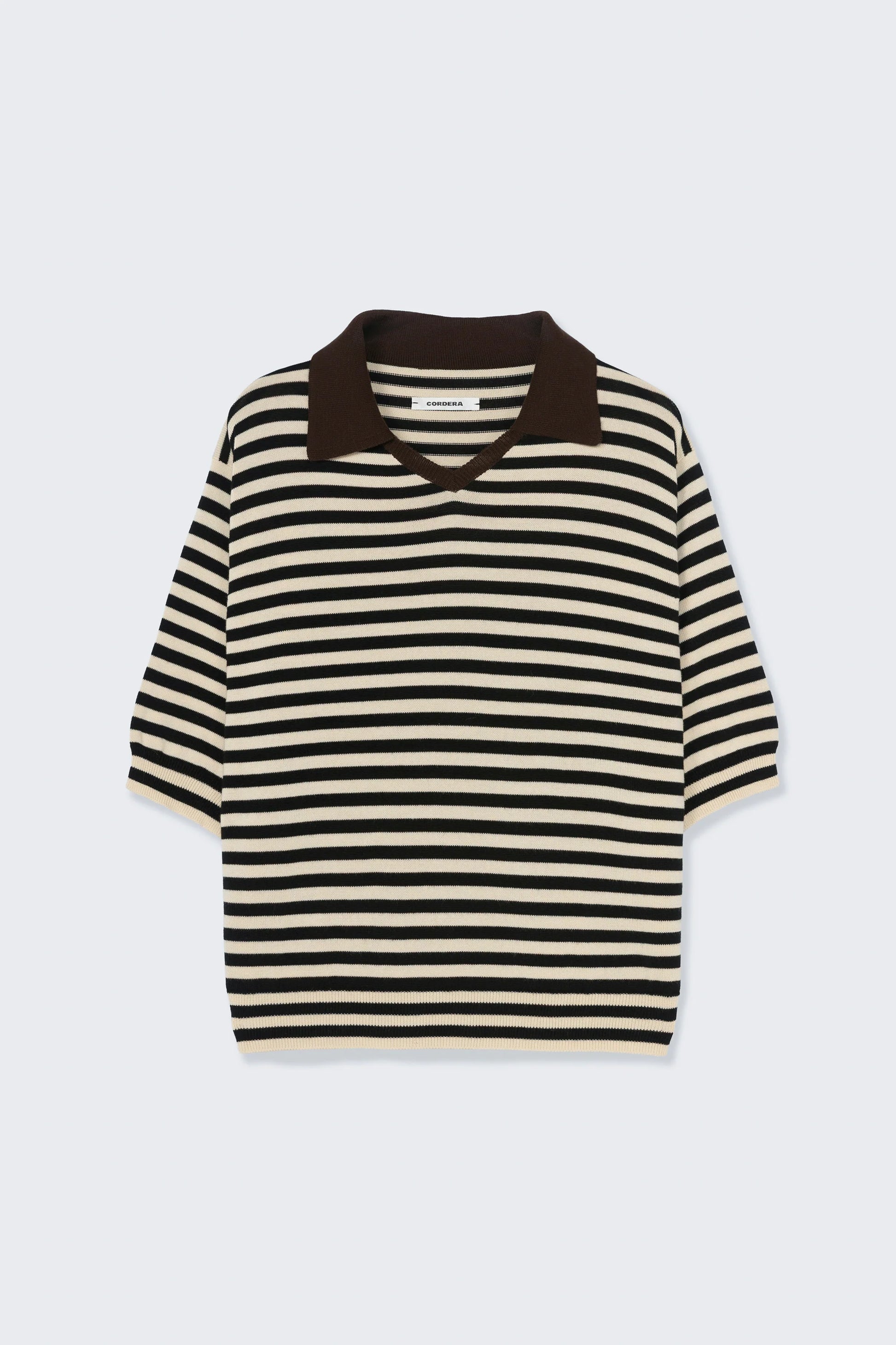 CORDERA - Organic cotton v-neck polo