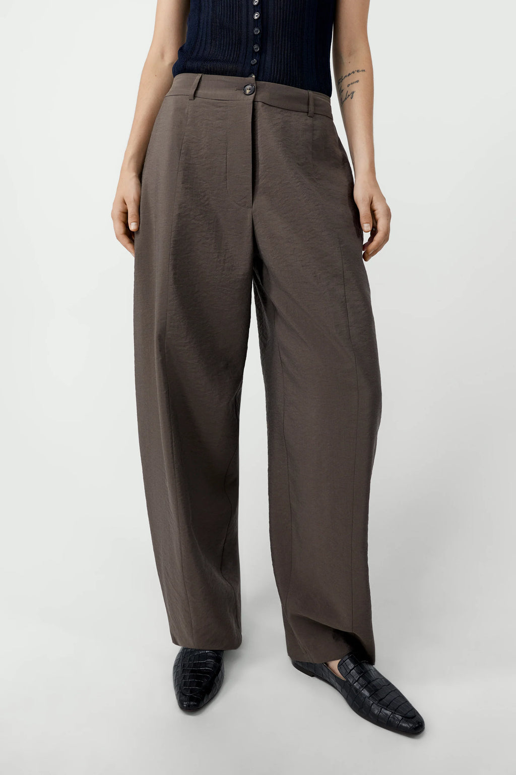 CORDERA - Silk barrel pants