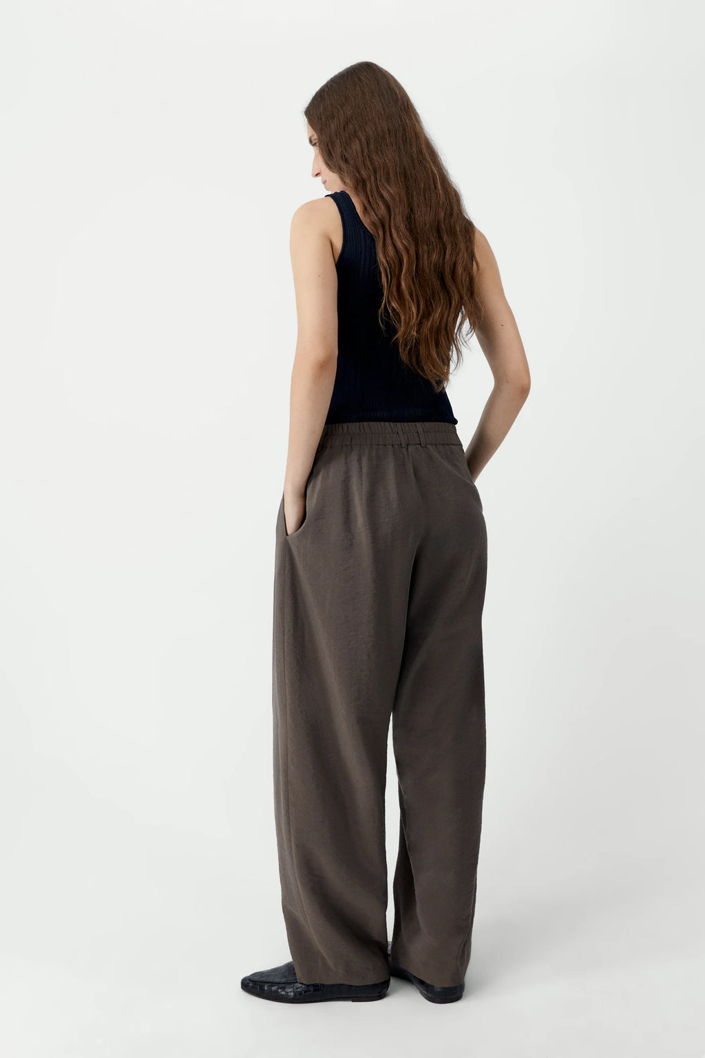 CORDERA - Silk barrel pants