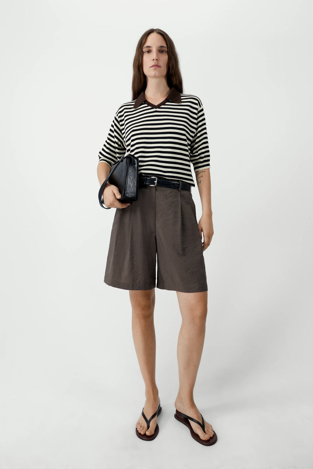 CORDERA - silk bermuda