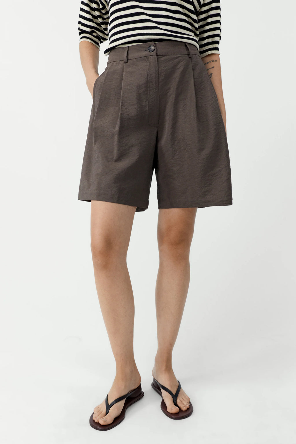 CORDERA - silk bermuda