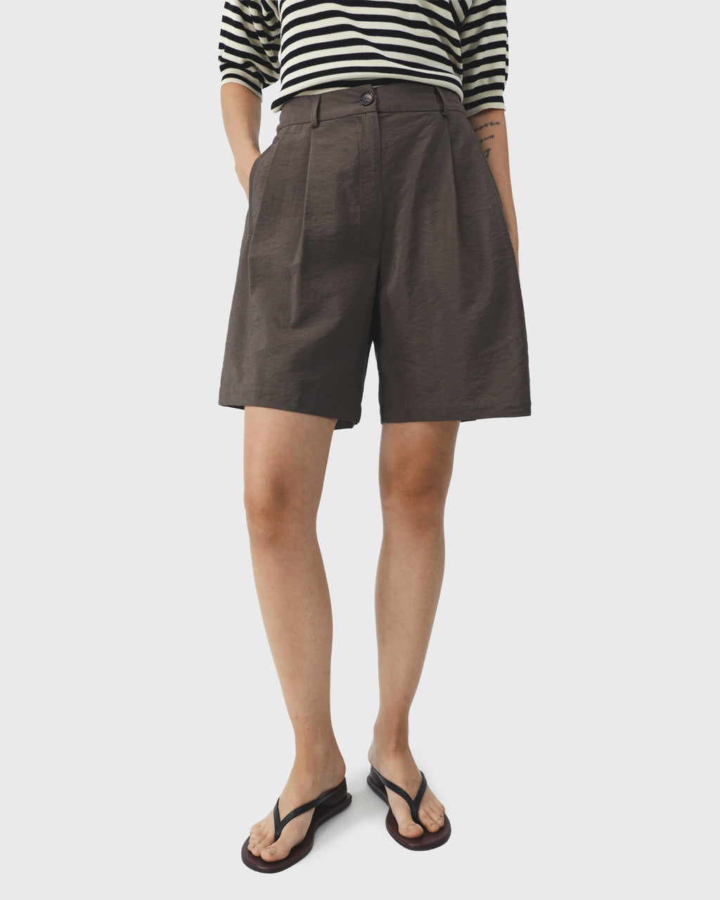 CORDERA - silk bermuda