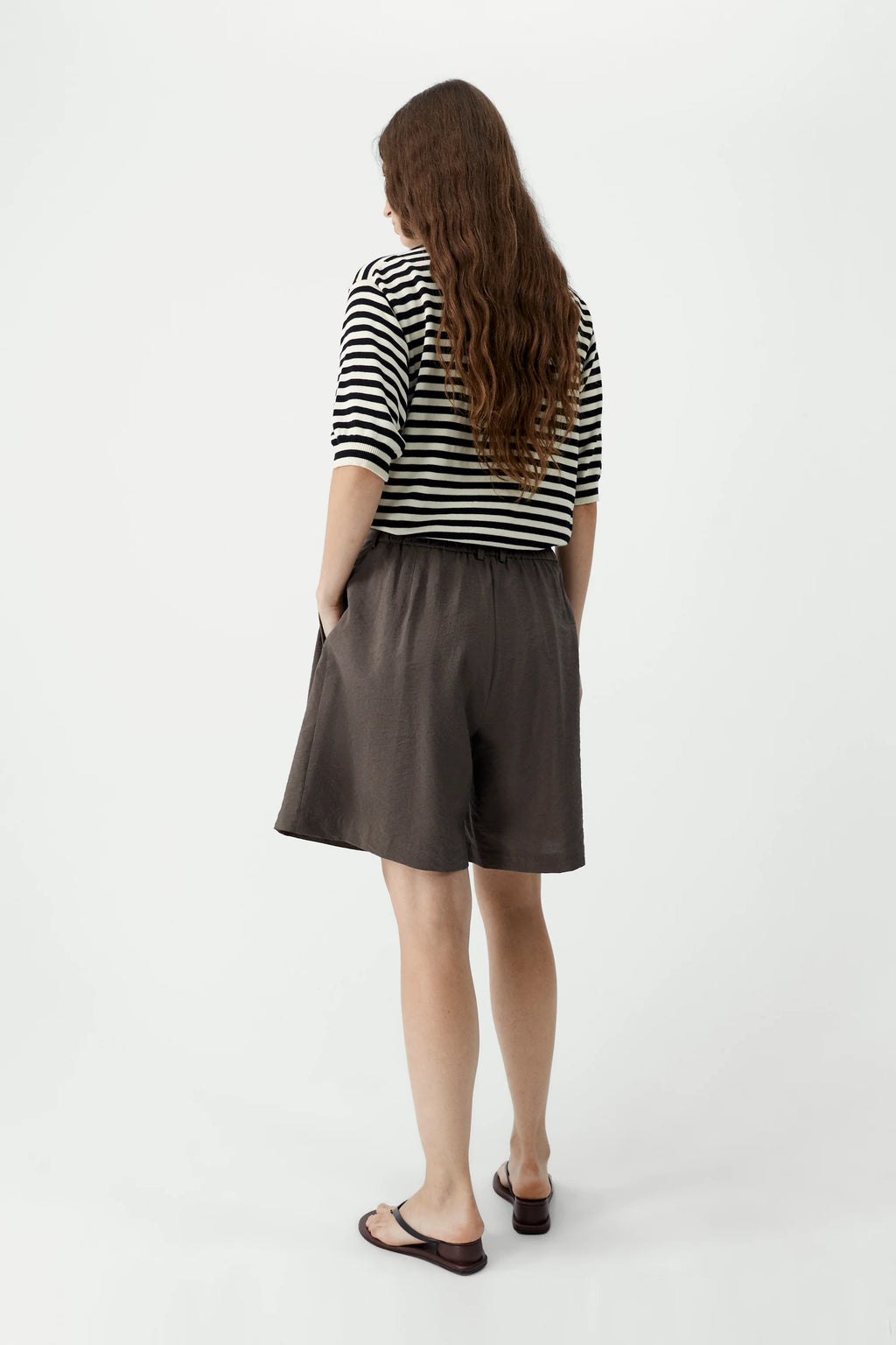 CORDERA - silk bermuda