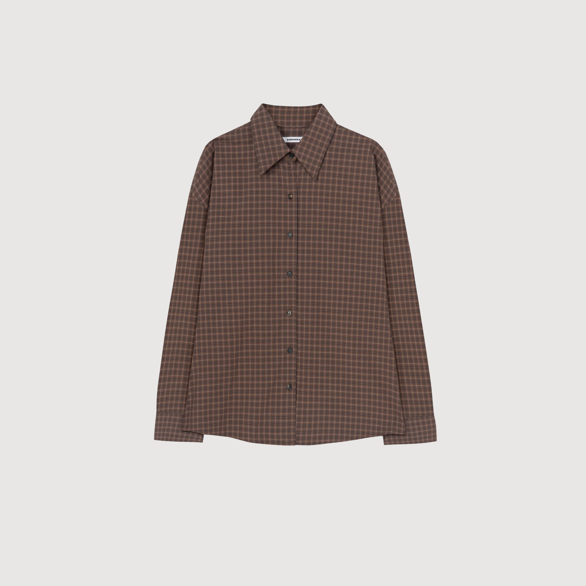 CORDERA - Checked oversized shirt