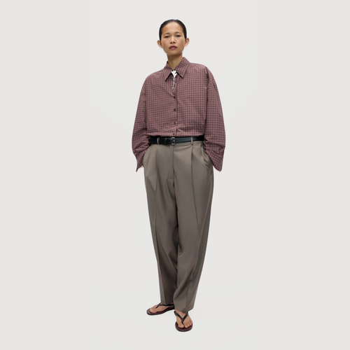 CORDERA - Checked oversized shirt