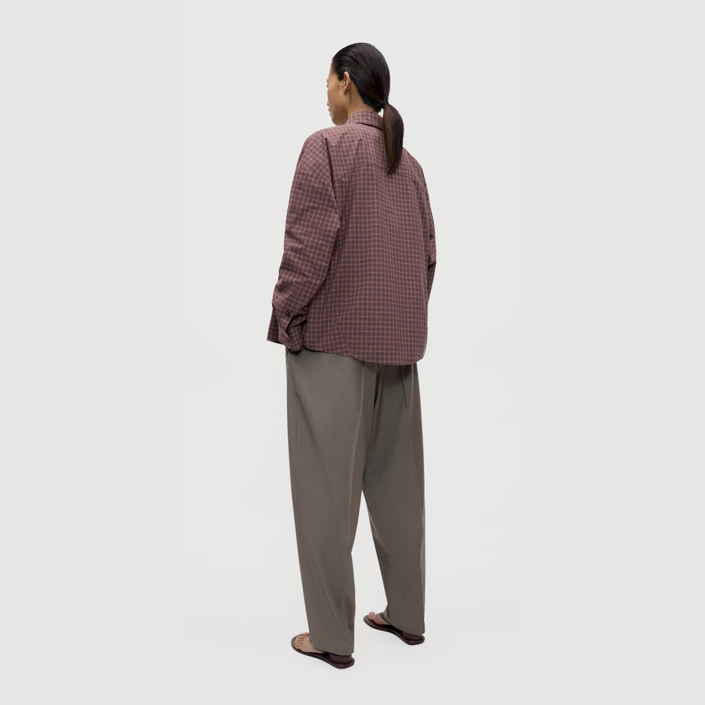 CORDERA - Checked oversized shirt