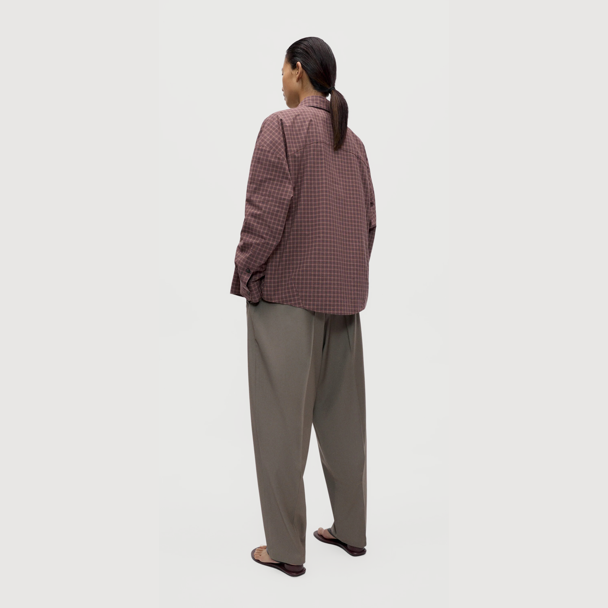 CORDERA - Checked oversized shirt