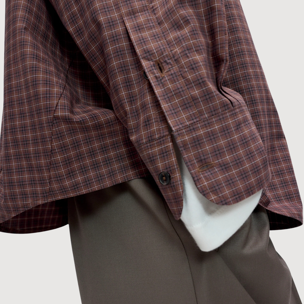 CORDERA - Checked oversized shirt