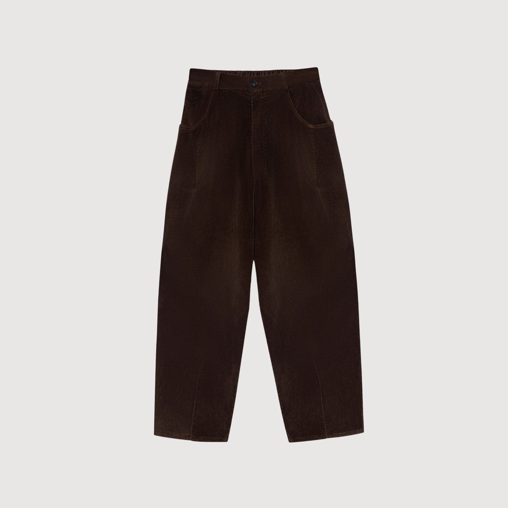 CORDERA - Corduroy baggy pants Brown