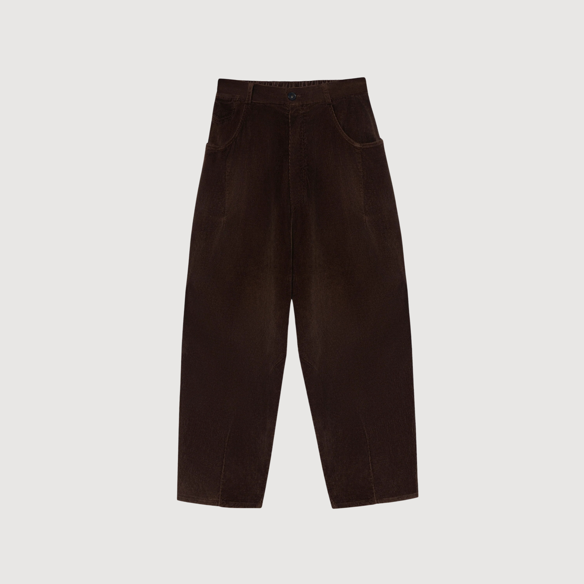 CORDERA - Corduroy baggy pants Brown