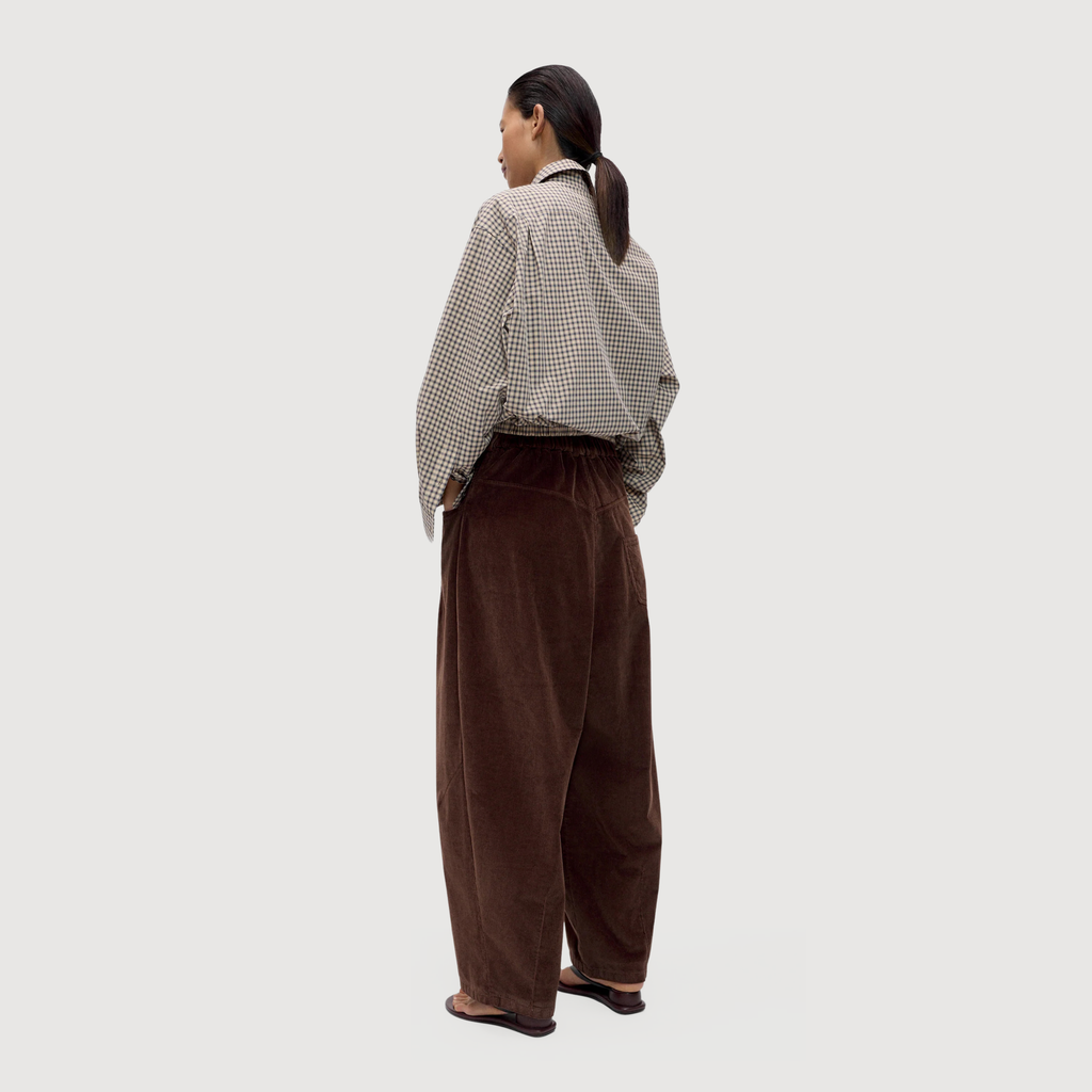 CORDERA - Corduroy baggy pants Brown