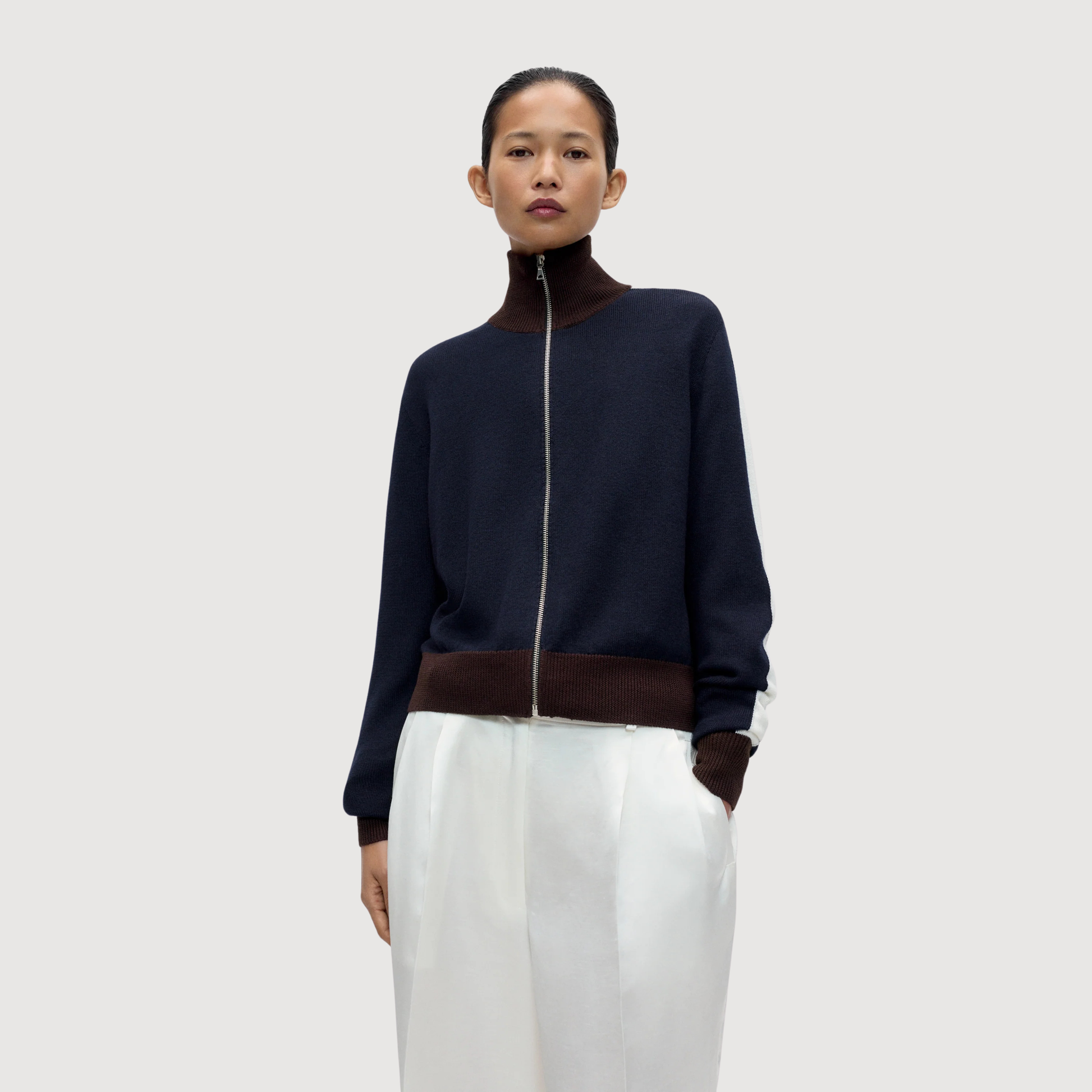 CORDERA - Merino wool sporty cardigan