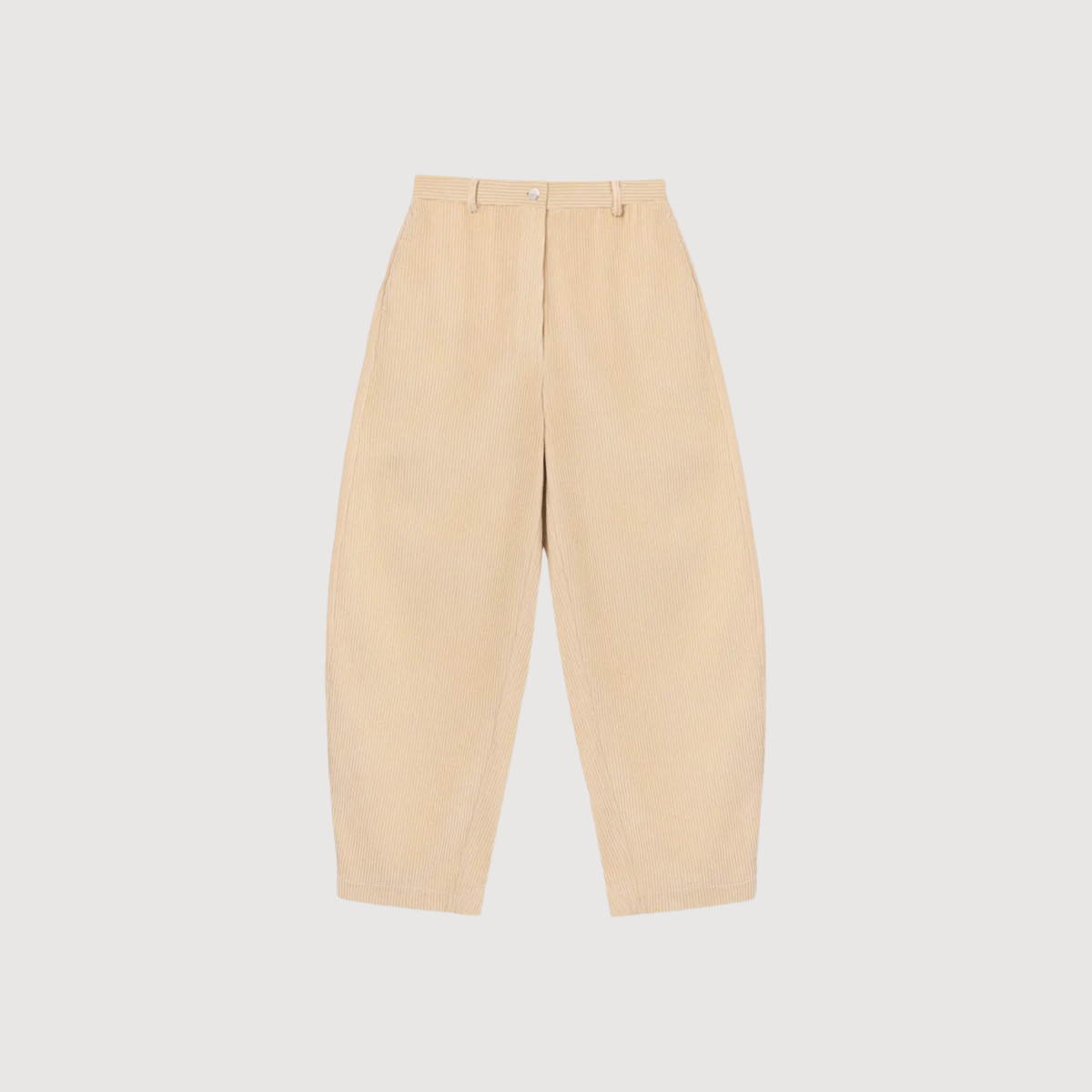 CORDERA - Corduroy curved pants Angora