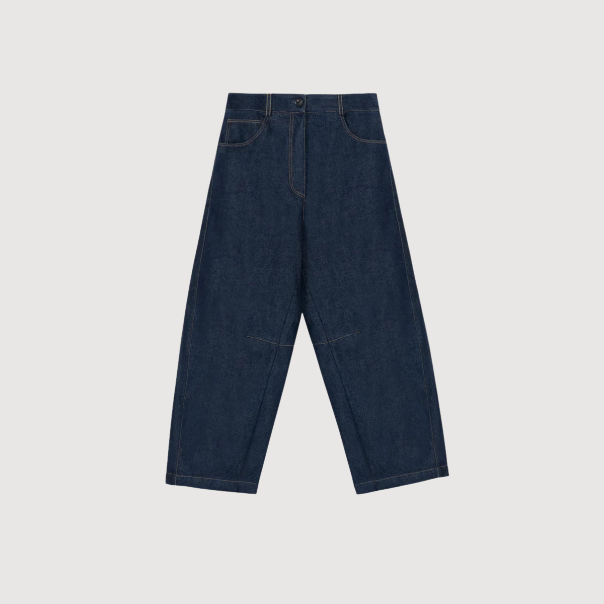 CORDERA - Curved baggy jeans blue