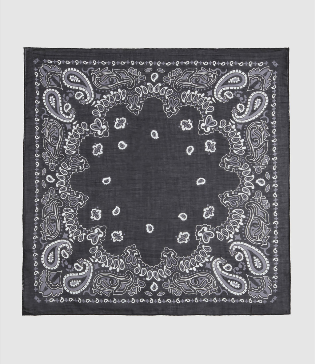 DESTIN - Foulard bandana 59*59 black