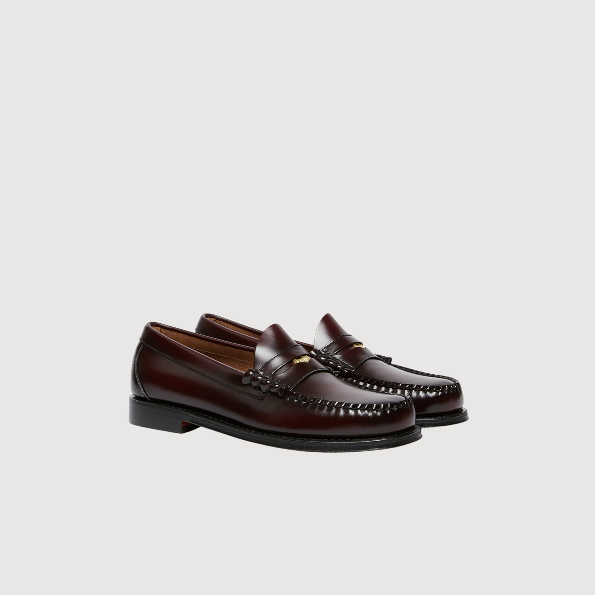 GH BASS - Weejuns Anniversary Larson Penny Loafers Wine Leather
