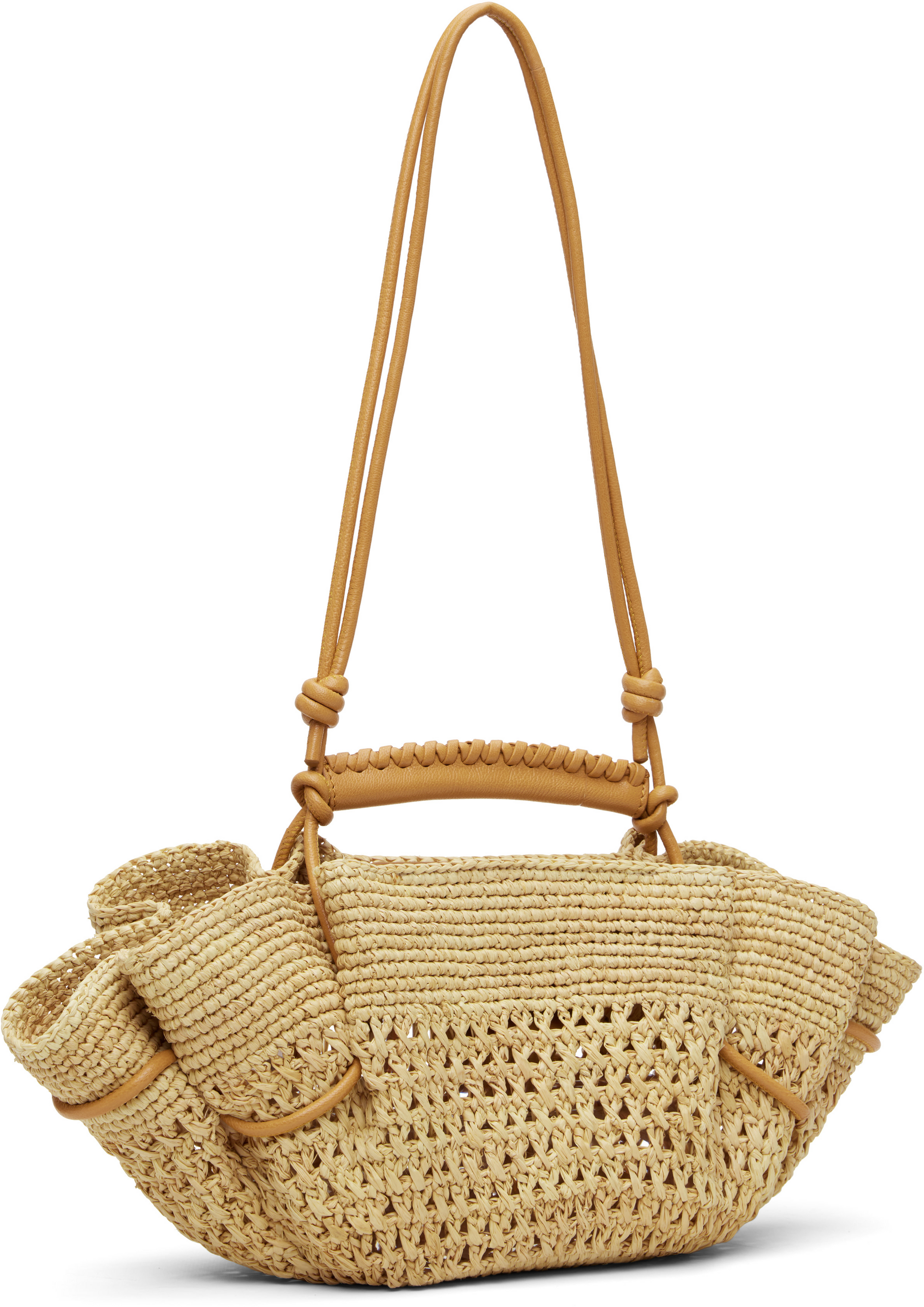HEREU - Arta mini crochet raffia light camel