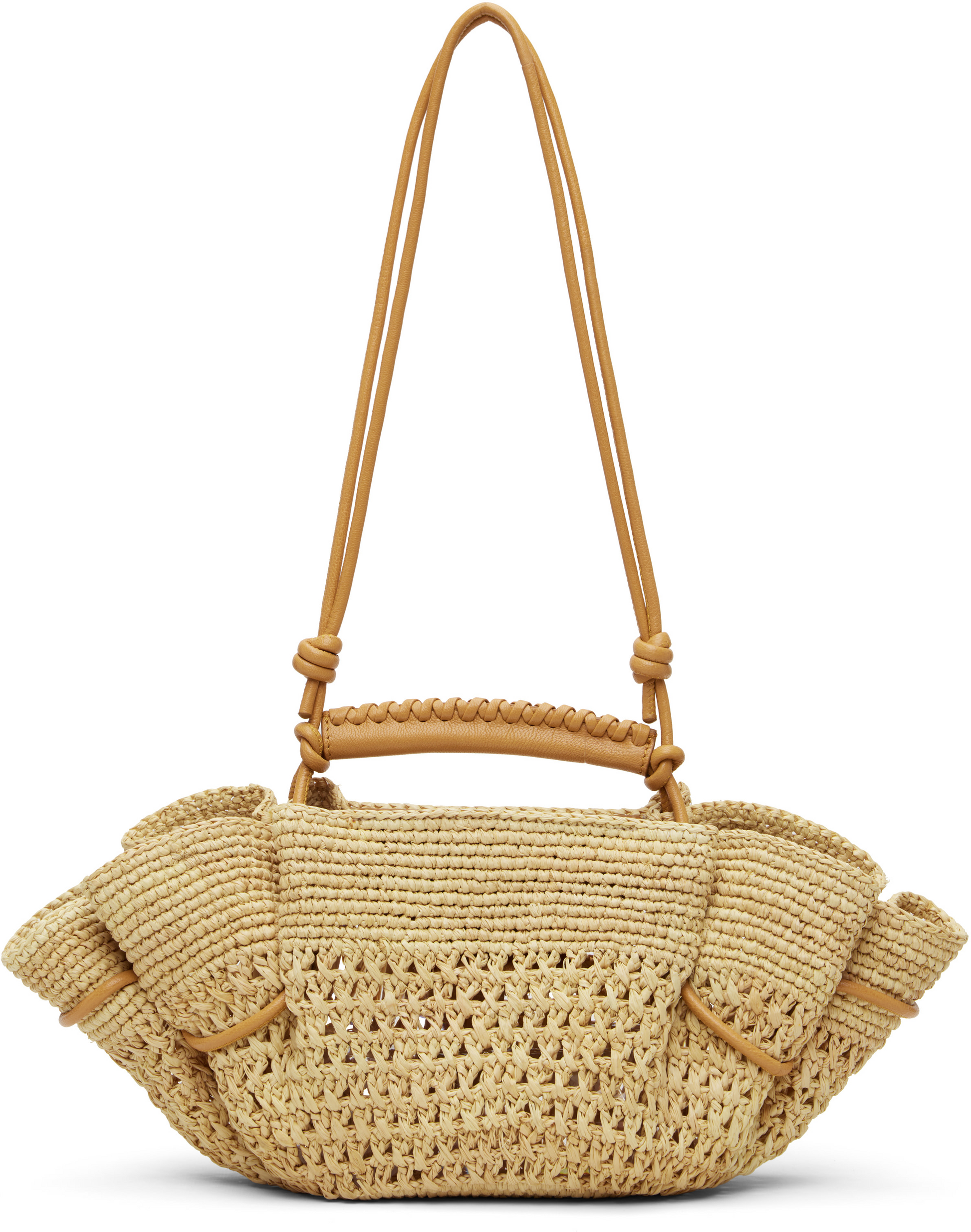 HEREU - Arta mini crochet raffia light camel