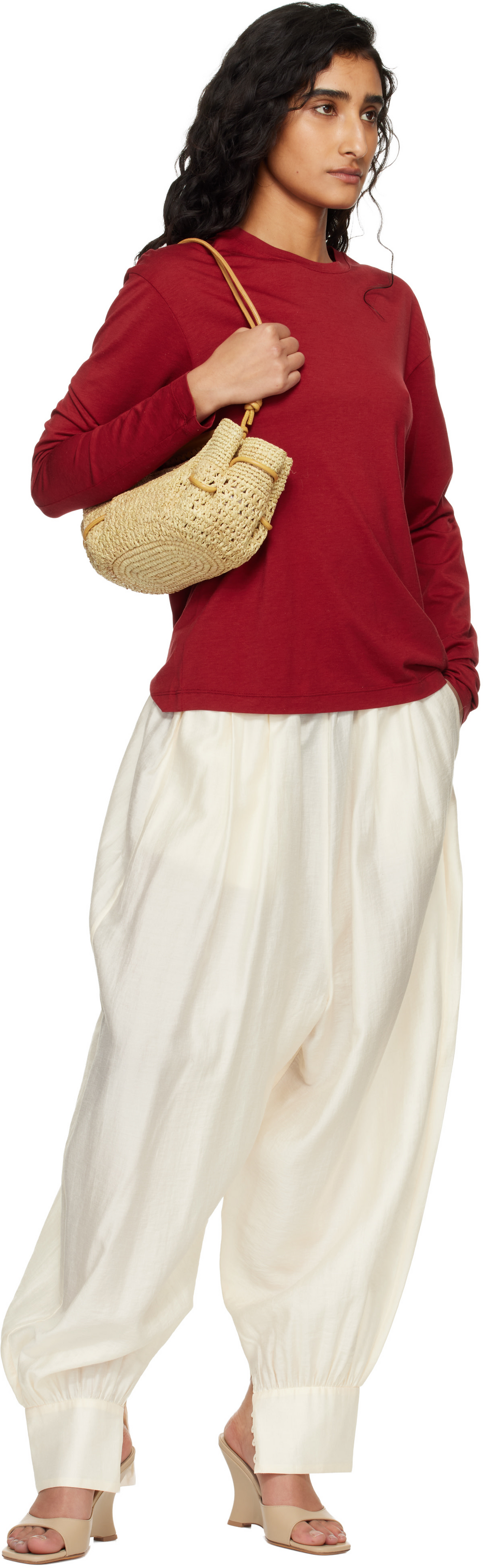 HEREU - Arta mini crochet raffia light camel