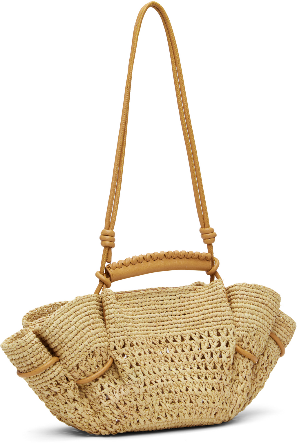 HEREU - Arta mini crochet raffia light camel