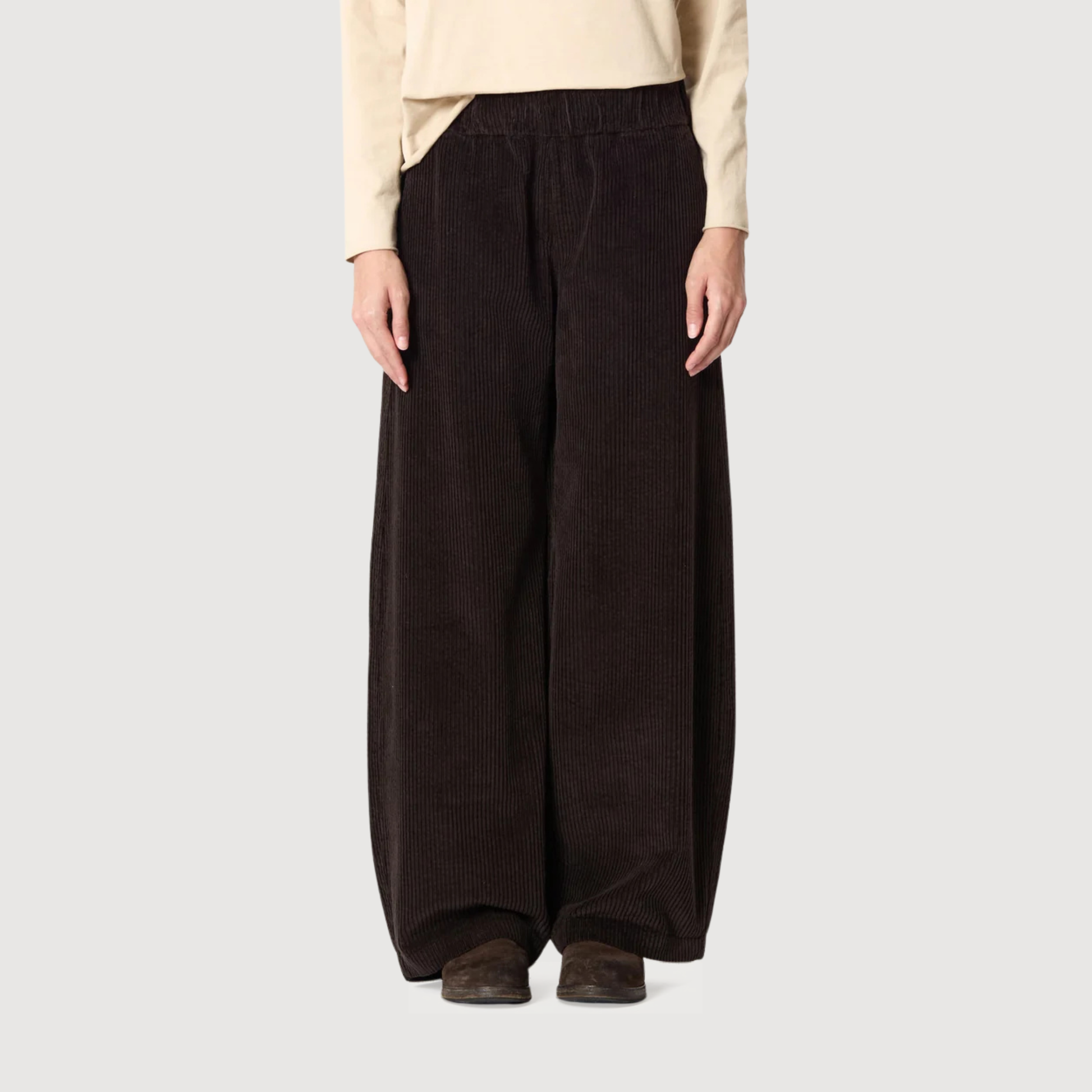 LABOART - Pant Chiaro velluto Cacao