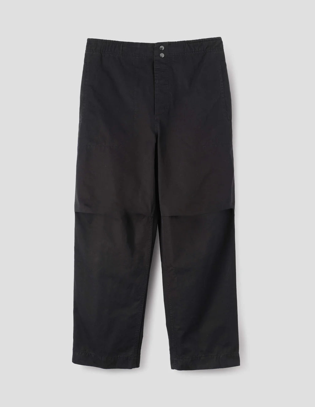 MHL. - Press trousers double twisted cotton canvas black