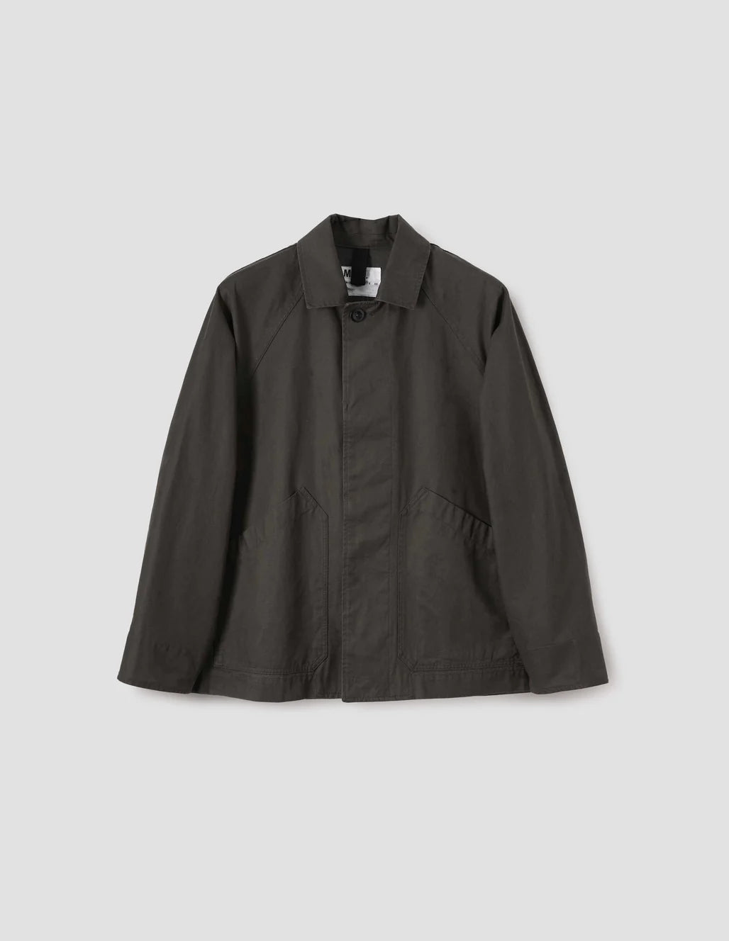 MHL. - Raglan jacket waxed cotton dril ebony