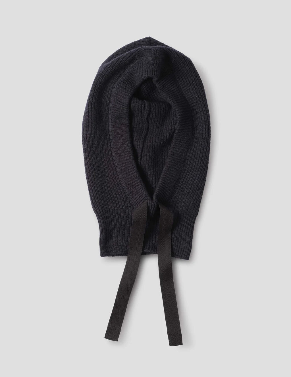 MHL. - Knitted hood lambswool dark navy