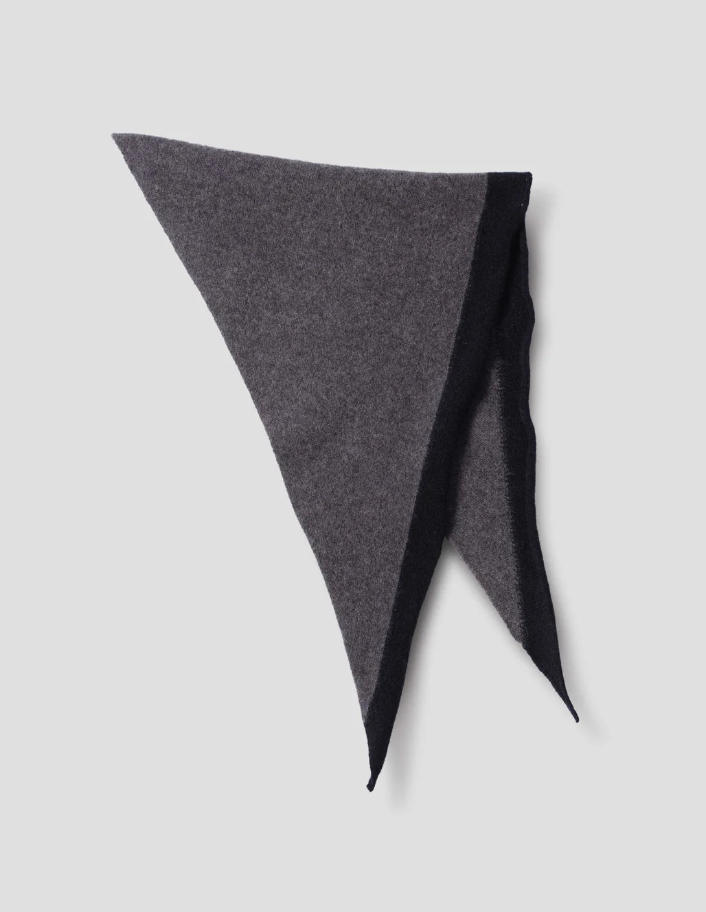 MHL. - Tipped scout scarf lambswool grey ink