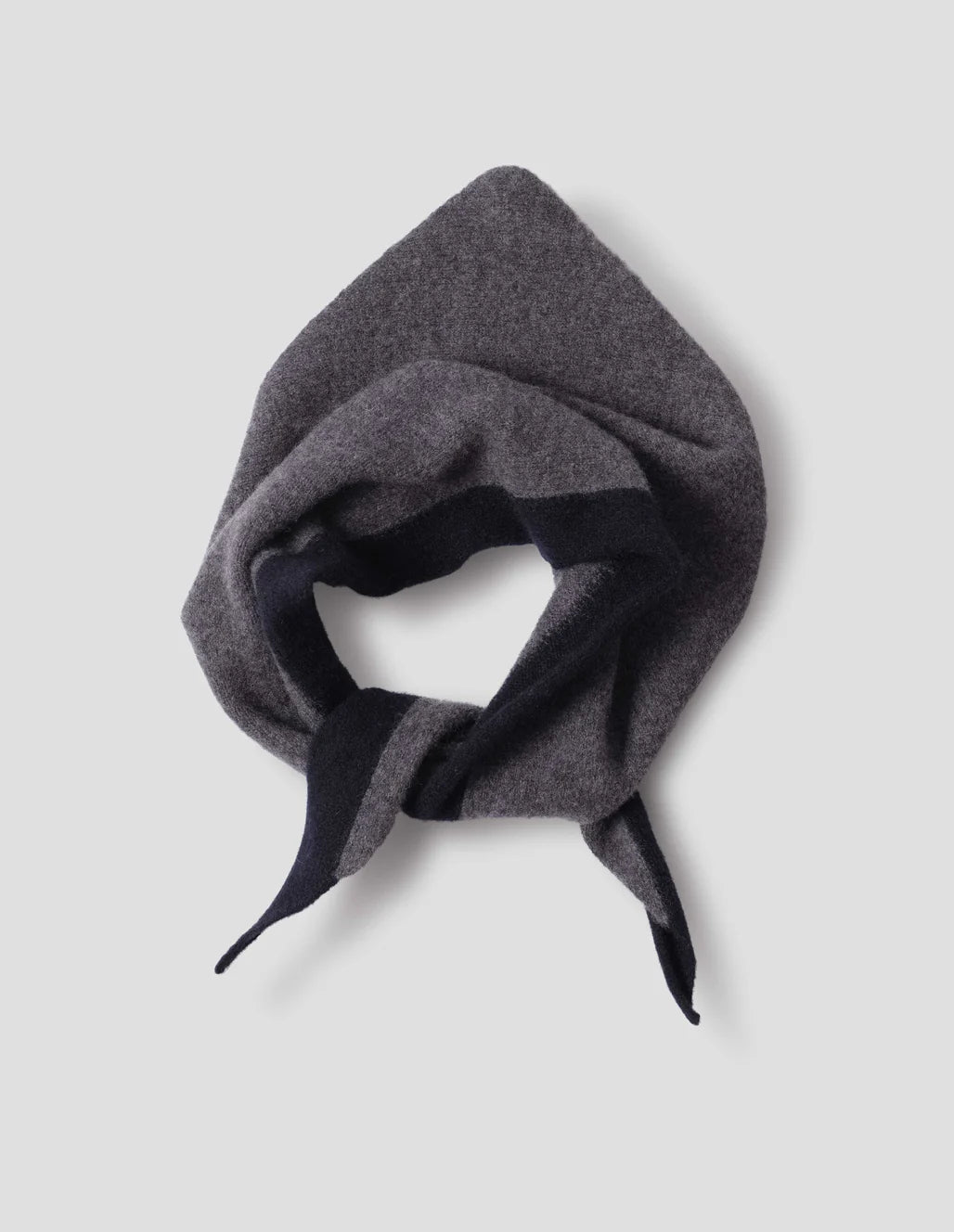 MHL. - Tipped scout scarf lambswool grey ink