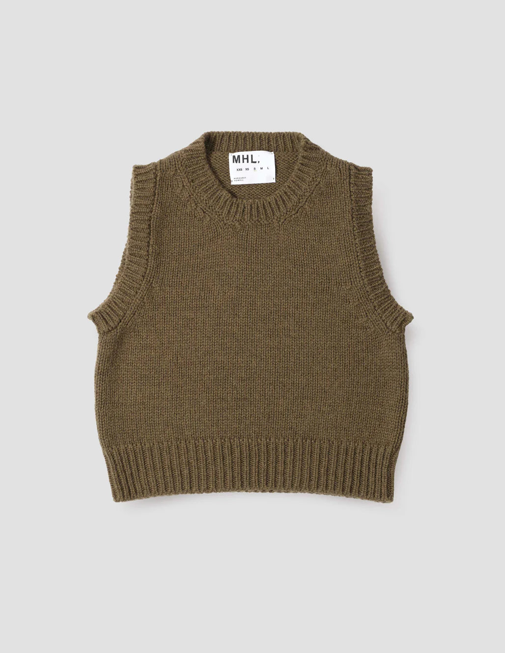MHL. - Chunky crew neck slipover british merino thicket
