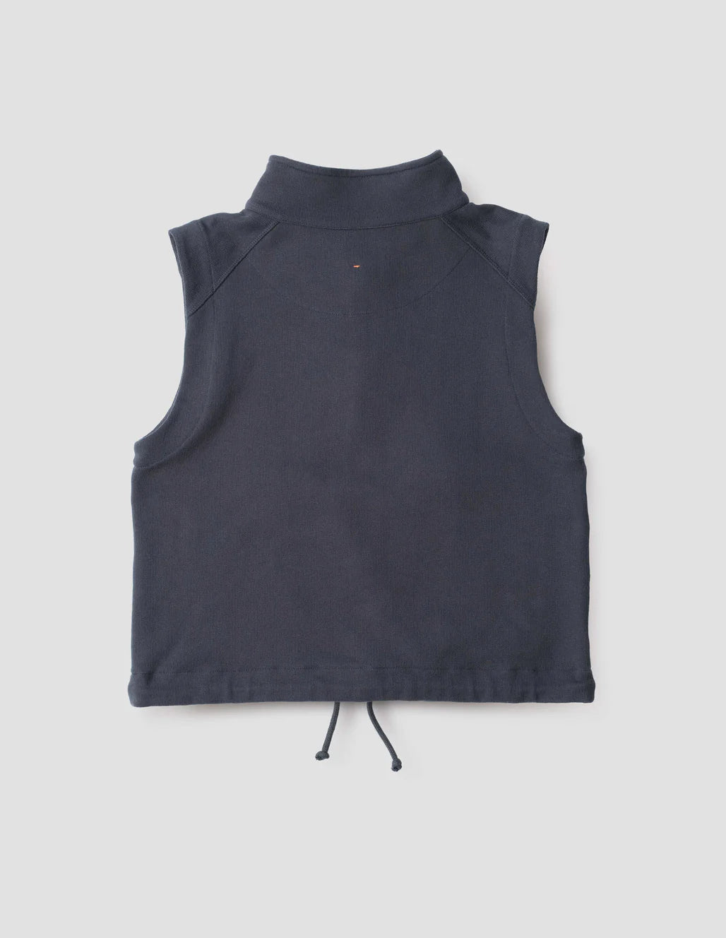 MHL. - Sleeveless track top lightweight loopback ink