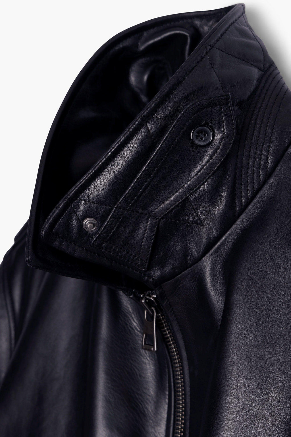 MUSEUM GARMENTS - Flight Jacket leather black
