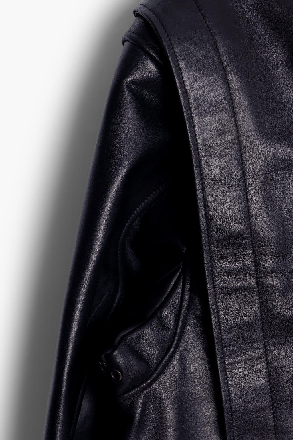 MUSEUM GARMENTS - Flight Jacket leather black