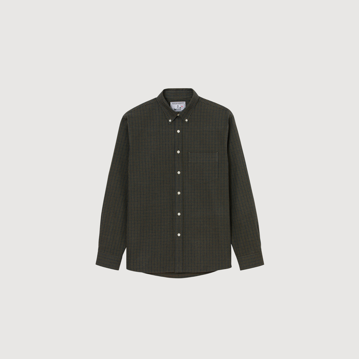 MUSEUM GARMENTS - Dad's shirt Dark Green/Green