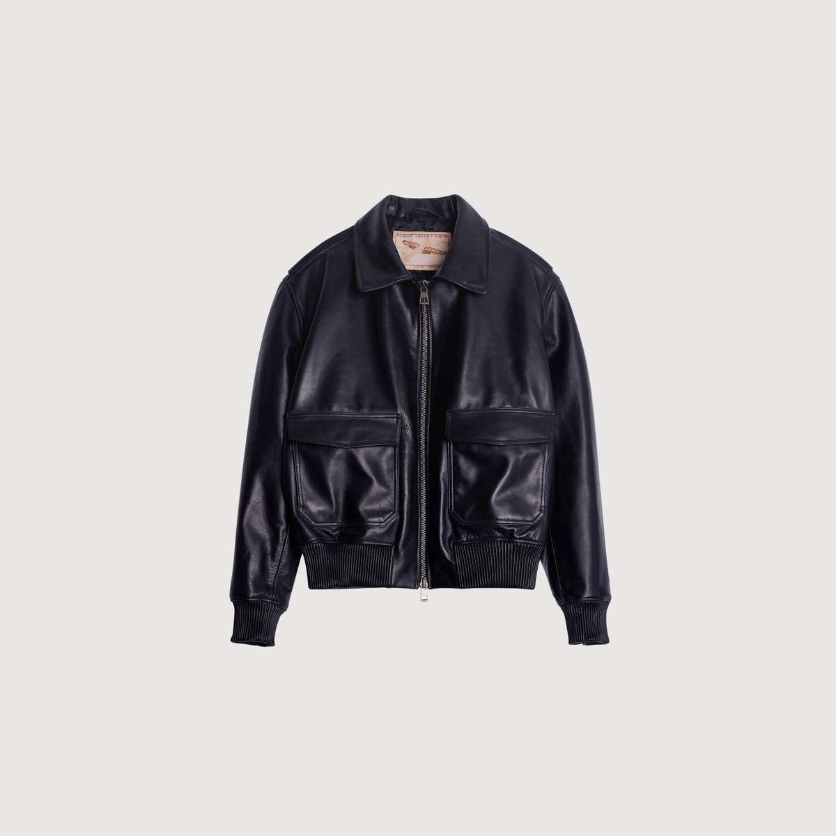 MUSEUM GARMENTS - Flight Jacket leather black