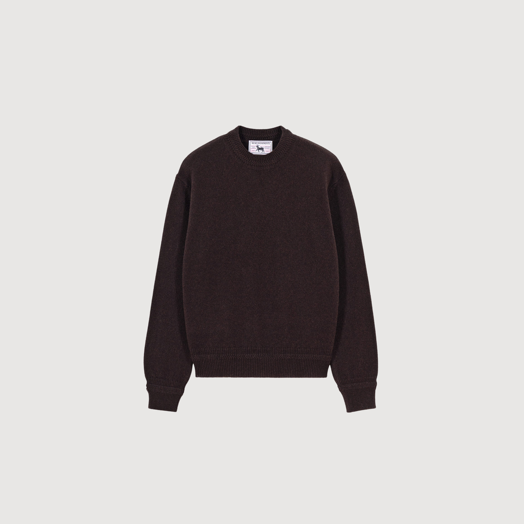 MUSEUM GARMENTS - Relax cashmere crewneck sweater Dark brown
