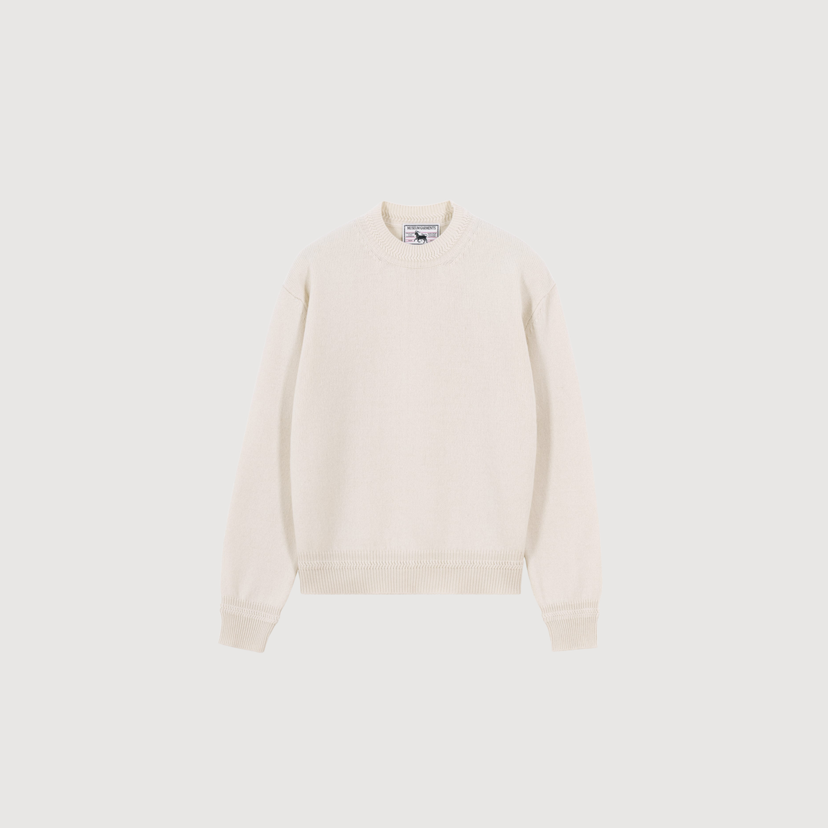 MUSEUM GARMENTS - Relax cashmere crewneck sweater Natural